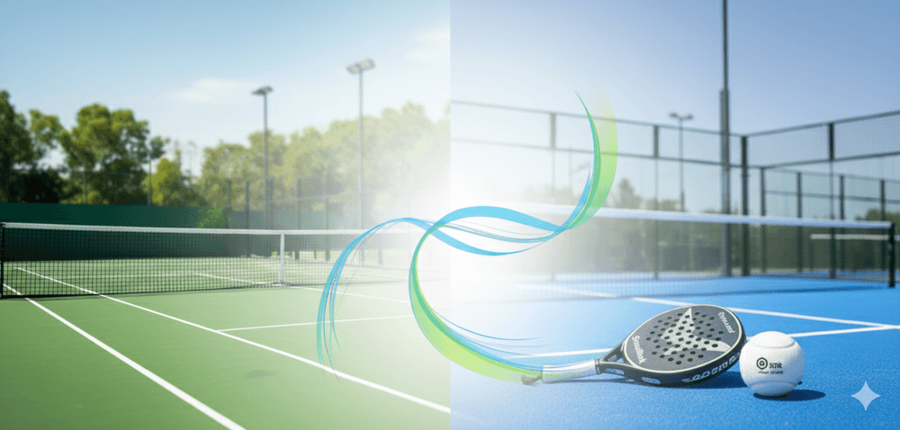 Club de tenis y pádel moderno con pistas profesionales